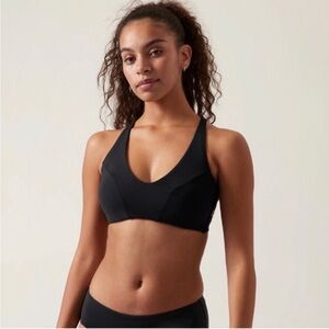 NWT! Black Athleta Triangle Bikini Top D-DD - Size Small🩵